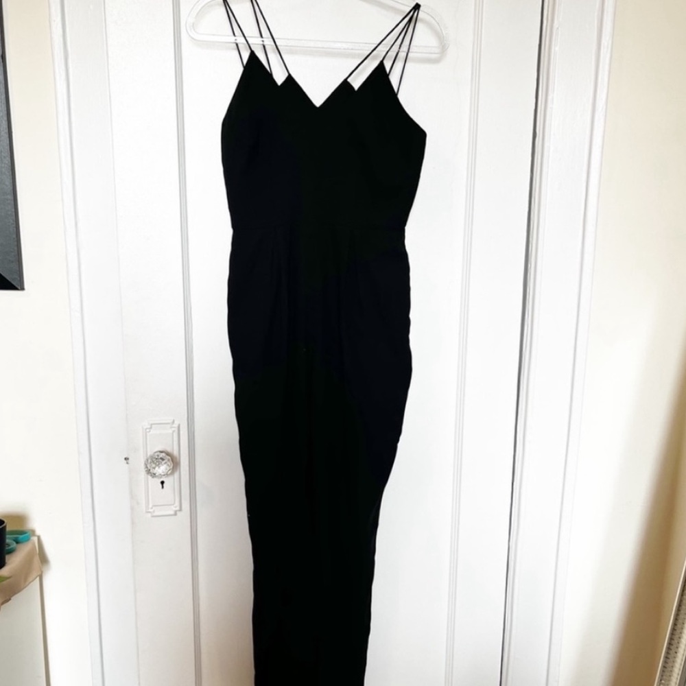 Keepsake Skinny Love Strappy Jumpsuit Black